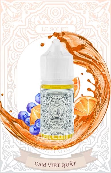 Le Soleil Orange Blueberry Ml Cam Vi T Qu T L Nh Catcoil Vape Store