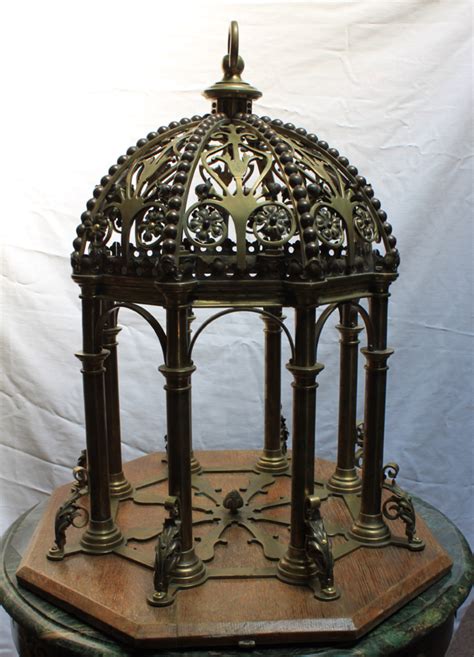 Large Bronze Dome With Columns Architectural Piece