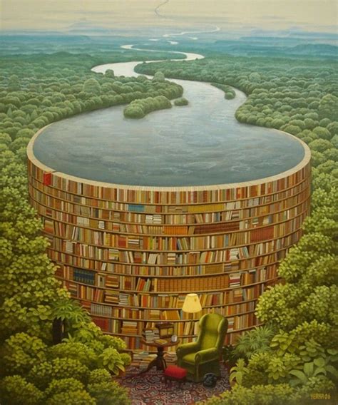 Barragem De Livros Jacek Yerka E Seu Surrealismo Fant Stico Polon S