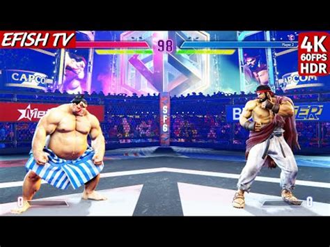 E Honda Vs Ryu Hardest Ai Street Fighter Ps K Fps Youtube