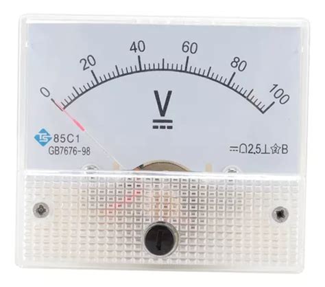 85c1 Analógico Medidor De Painel De Tensão Dc 0 100v Hyredws