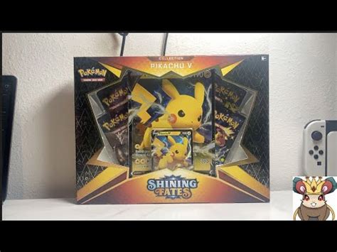 Shining Fates Pikachu V Box 6 HITS YouTube