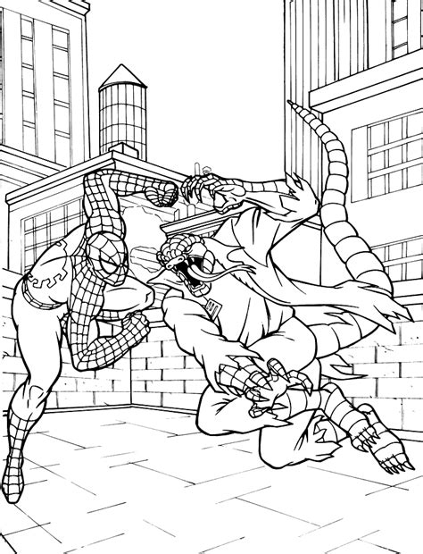 Venom Vs Spiderman Coloring Pages - Coloring Home