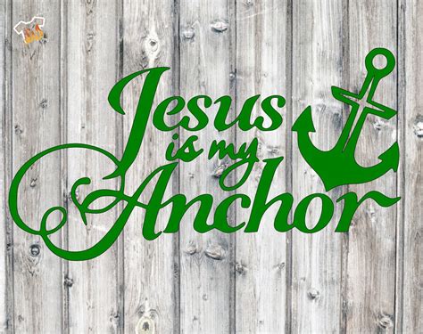 Jesus Is My Anchor Decal Vehicle Decal Vinyl Decal For Etsy