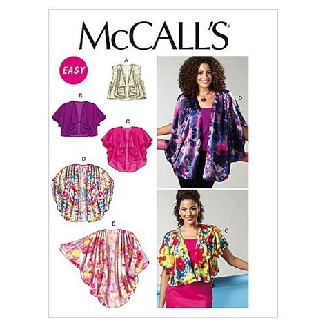 Mccall S Patterns M Misses Unlined Vest And Jackets Size Y Xsm