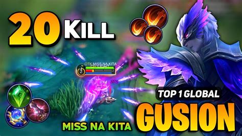 Gusion Fast Hand Deadly Combo Top Global Gusion Best Build By