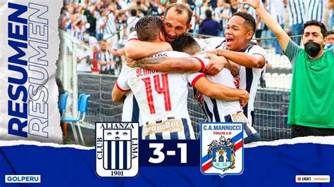 Resumen Alianza Lima Vs Carlos Mannucci 3 1 LIGA1BETSSONXGOLPERU