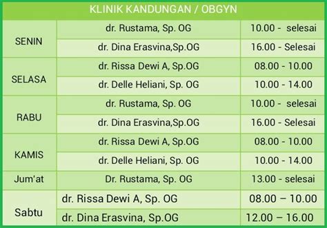 Jadwal Dokter Spesialis Kandungan & Kebidanan Klinik Utama Al-Islam Awibitung | Jadwal Praktek ...