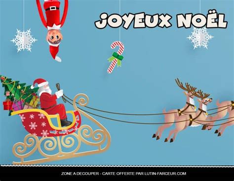 Cartes De Joyeux Noel Imprimer Gratuitement Lutin Farceur De