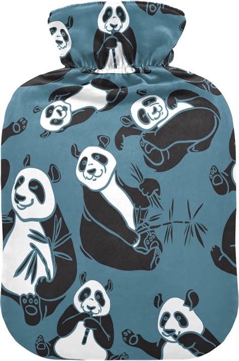 Hot Water Bottles With Cover Cartoon Funny Panda Hot Water Bag For Pain Relief