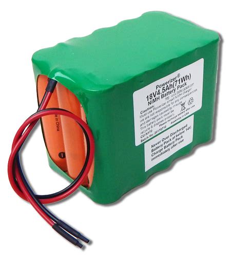 Custom Nimh Battery Pack 18v 45ah Pack 71wh With Open Wire