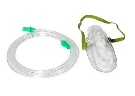 Oxygen Mask With Tube Size Available Adult Pediatric Tube Length Mm 100mm At Rs 28 Piece