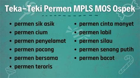 Berikut 30 Contoh Teka Teki Mpls 2024 Untuk Jenjang Sd Smp Sma Smk