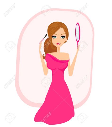 Girl Putting On Makeup Clip Art 10 Free Cliparts Download Images On