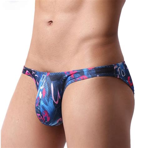 Men See Through Bikini Briefs Convex Bulge Pouch Jockstrap G String