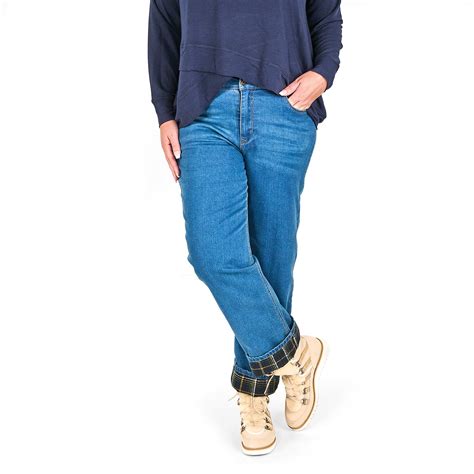 Womens Flannel Lined Jeans