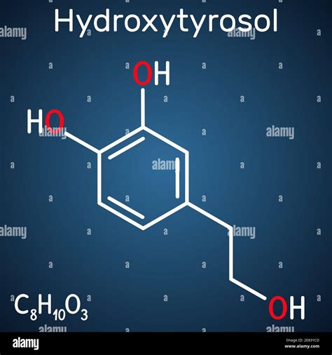 Hydroxytyrosol Molecule It Is Catechol Phenolic Phytochemical