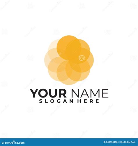 Abstract Yellow Logo Vector Design Template Stock Vector - Illustration of creative, pattern ...