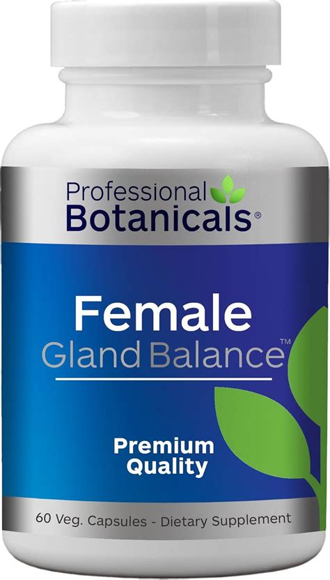 Female Gland Balance Hormone Support 60 Vegetarian Capsules Health And Household