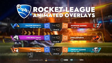 Animated Rocket League Scoreboard Overlays Youtube