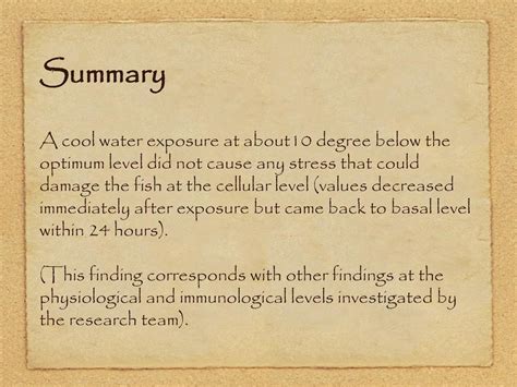 Effects Of Temperature Stress On DNA RNA Ratios Of Tilapia Jacques