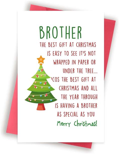 Funny Brother Christmas Card Lovely Christmas Ts For