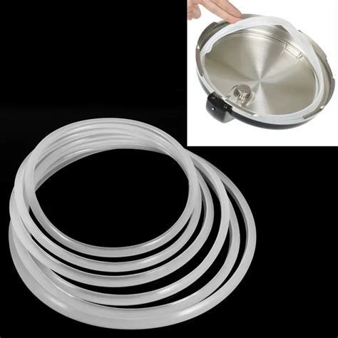 6 Sizes Gasket Pressure Cooker Sealing Ring Replacement Clear Silicone