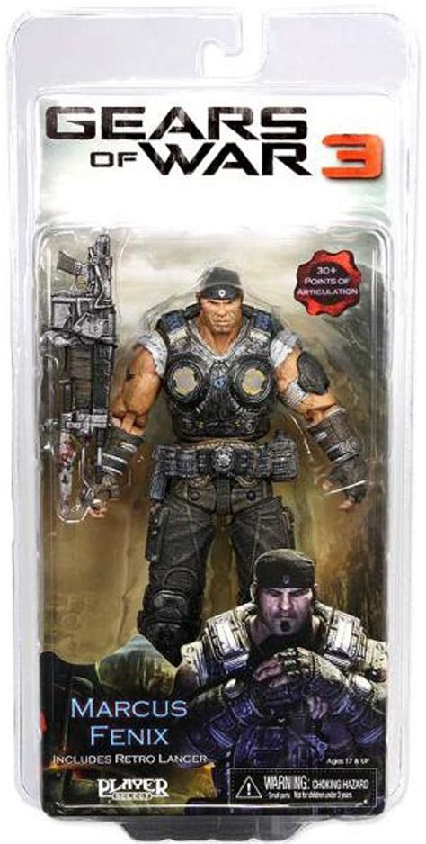 Neca Gears Of War 3 Series 1 Marcus Fenix Action Figure Retro Lancer