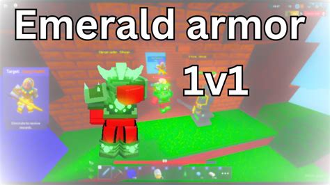 I Am The Only Person Who Gets An Emerald Armor In Roblox Bedwars 1v1