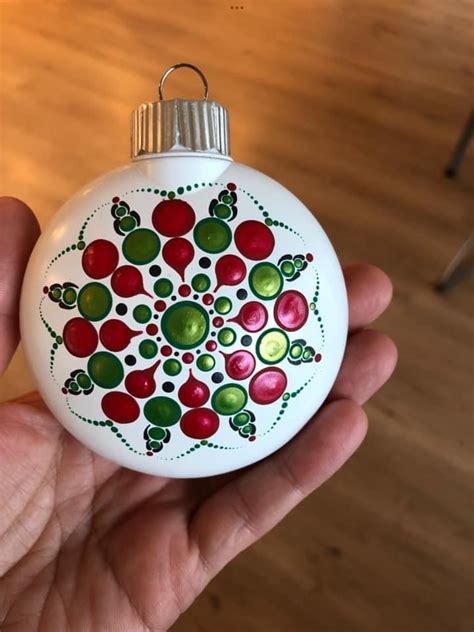 Handpainted Christmas Ornaments Festive DIY Decorations