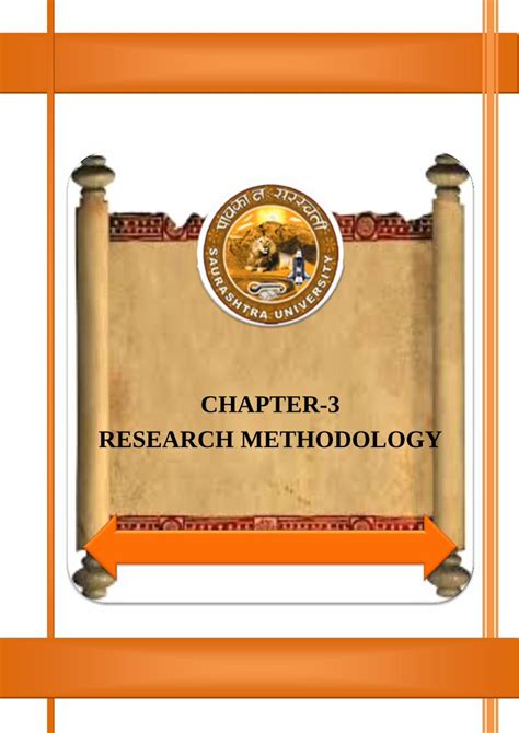 Pdf Chapter Research Methodology Shodhgangashodhganga Inflibnet