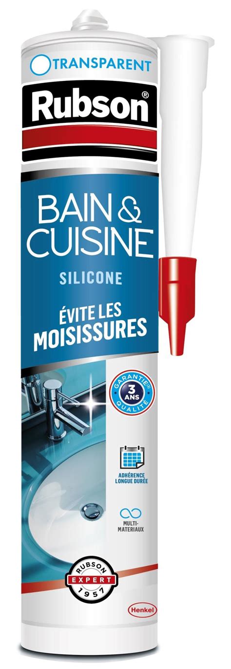 Silicone Bain Et Cuisine Rubson Transparent Ml Leroy Merlin