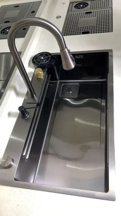 SG LOCAL STOCK 48H DELIVERY Black Nano Kitchen Sink 304 Stainless Steel