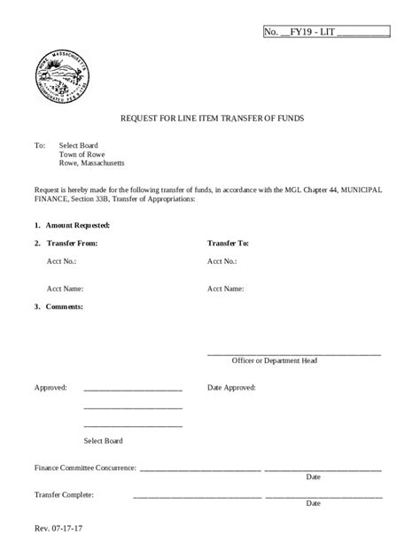 Reserve Fund Transfer Request Doc Template Pdffiller