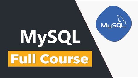 Mysql Tutorial For Beginners Full Course Youtube