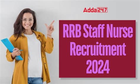 RRB Staff Nurse Recruitment 2024 Exam Date Exam Pattern Syllabus And