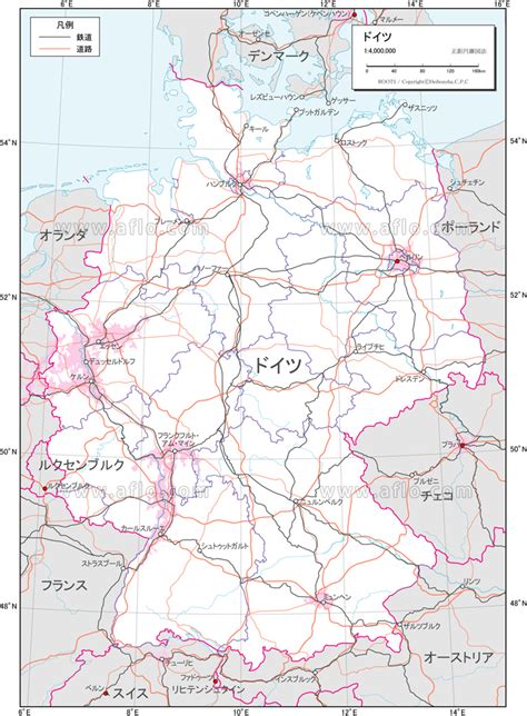 ドイツ 交通図 ベクター地図素材のダウンロード販売 アフロモール