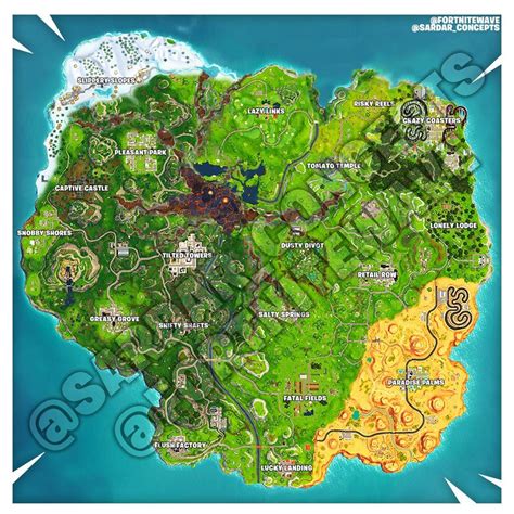 Fortnite Chapter 2 Season 4 Map With Names