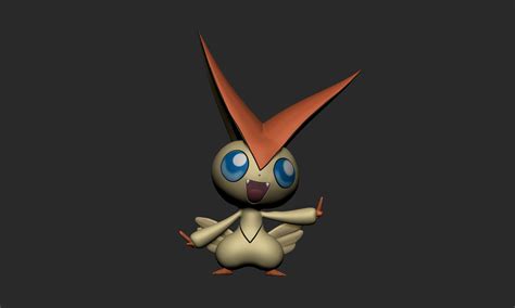 Stl File Pokemon Victini・3d Printing Template To Download・cults