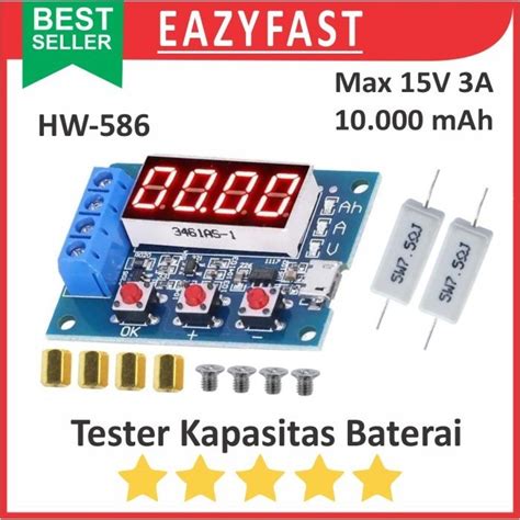 Jual Modul Tester Kapasitas Baterai HW 586 Battery Capacity Meter Zhiyu