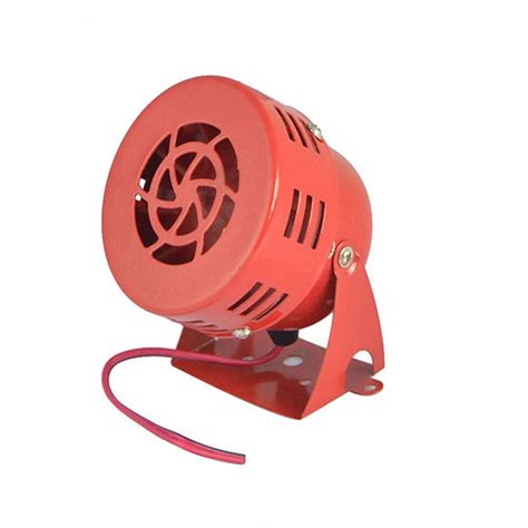 12v Fan Super Loud Car Metal Loud Horn Vehicle Siren Racing Car Modified Parts Red