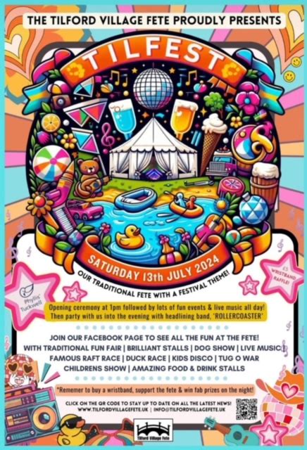 Tilfest Fete Flyer 2024 Farnham Town Council