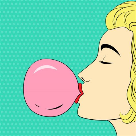 Blowing Bubble Gum Illustrations Royalty Free Vector Graphics And Clip