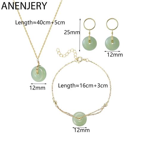 Cheap Anenjery Women S Fashion Jewelry Piece Jewelry Set Circle