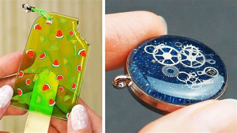 15 Epoxy Resin DIY Ideas JEWELRY IDEAS FOR TEENAGERS FAIRY PENDANTS