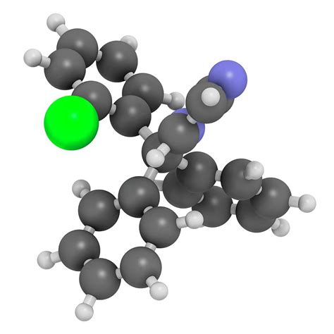 Clotrimazole Antifungal Drug Molecule By Molekuul