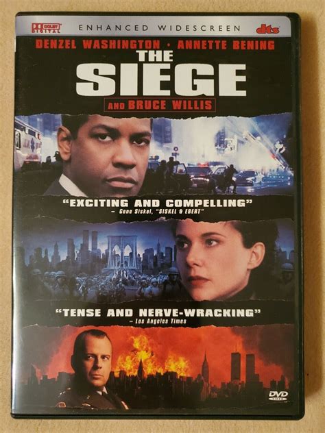 The Siege DVD 2000 Widescreen Denzel Washington Bruce Willis