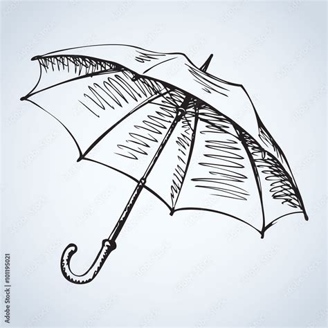 Closed Umbrella Drawing