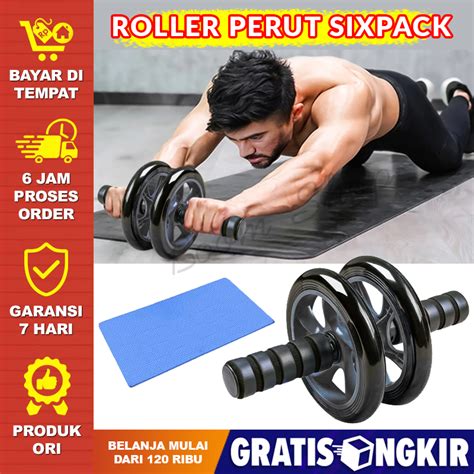 ab roller wheel abs roll sport alat olahraga fitnes dirumah alat fitnes