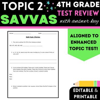 Savvas Third Grade Math Lesson 1 Teaching Resources TPT